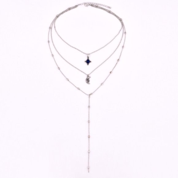 Silver Boho Moon Stars Strength Pendant #10000114 - Picture 2 of 4